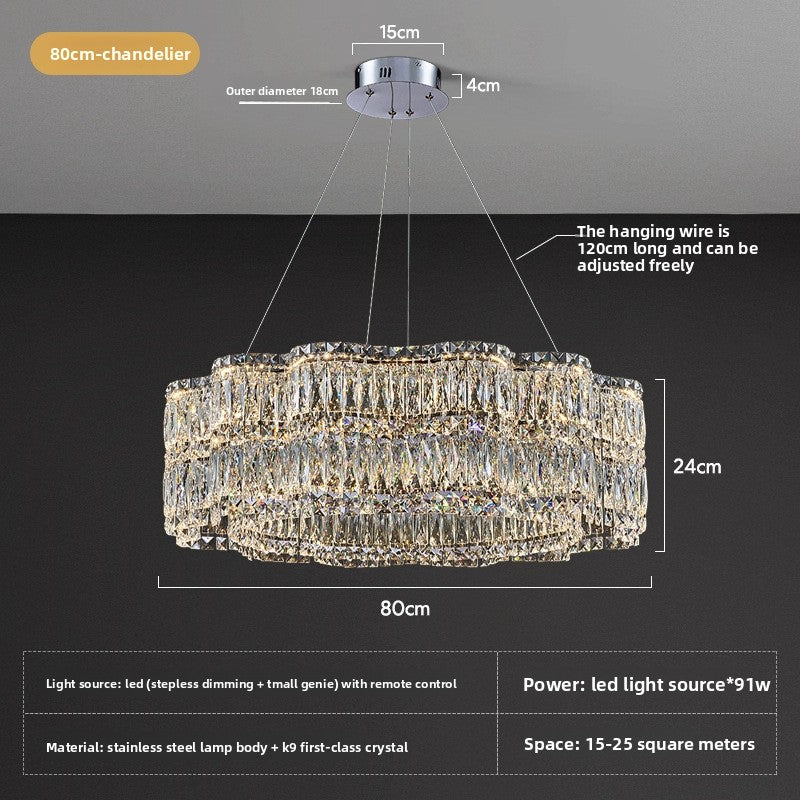 French Style Crystal Chandelier LED Lighting for Home
