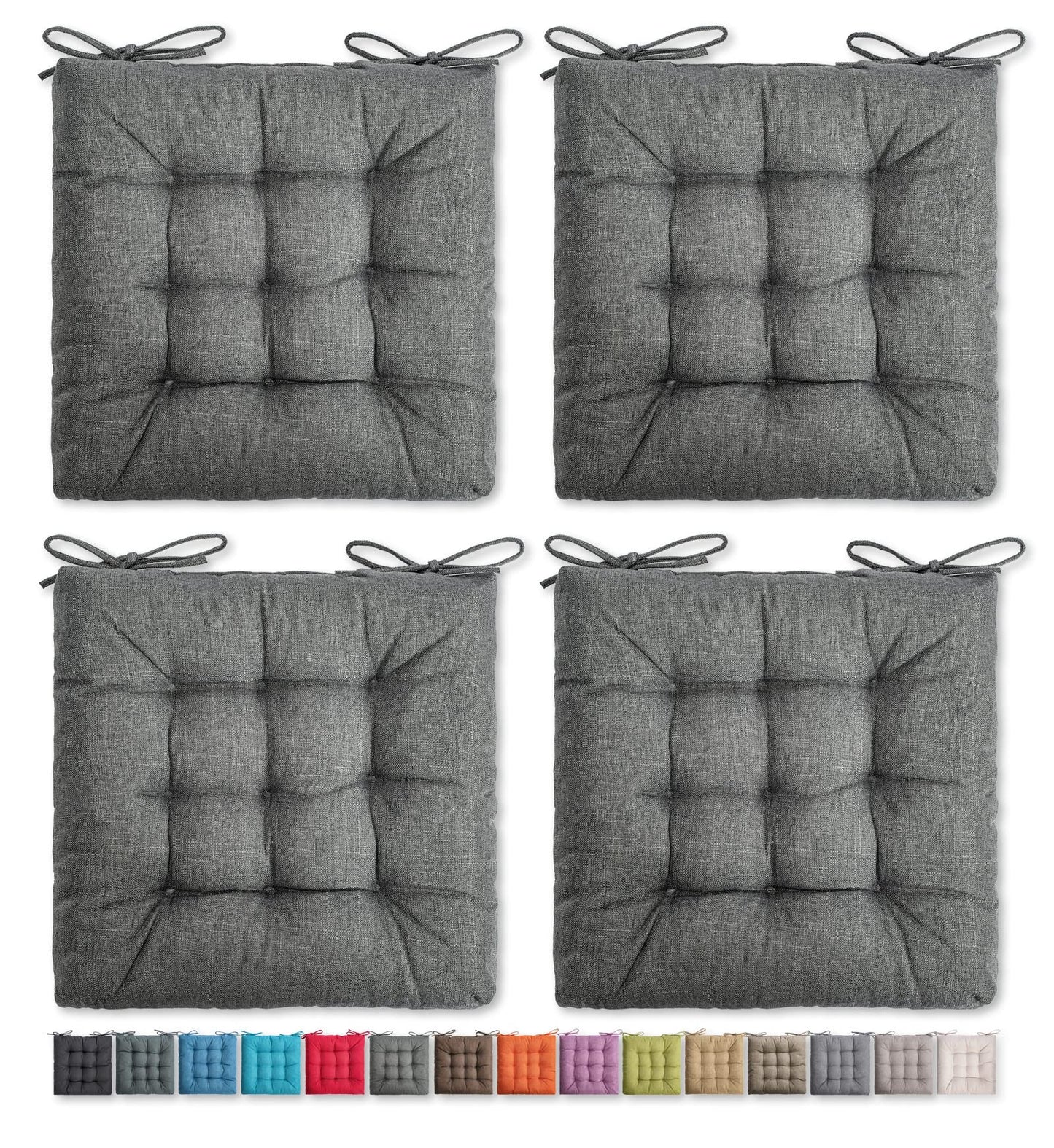 Square Moon Chair Cushions — 4 Pack