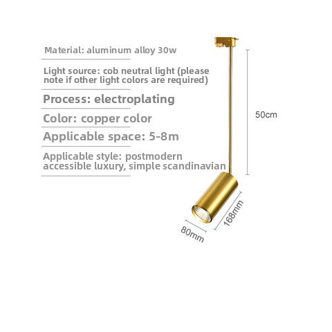 Gold LED Track Lighting System