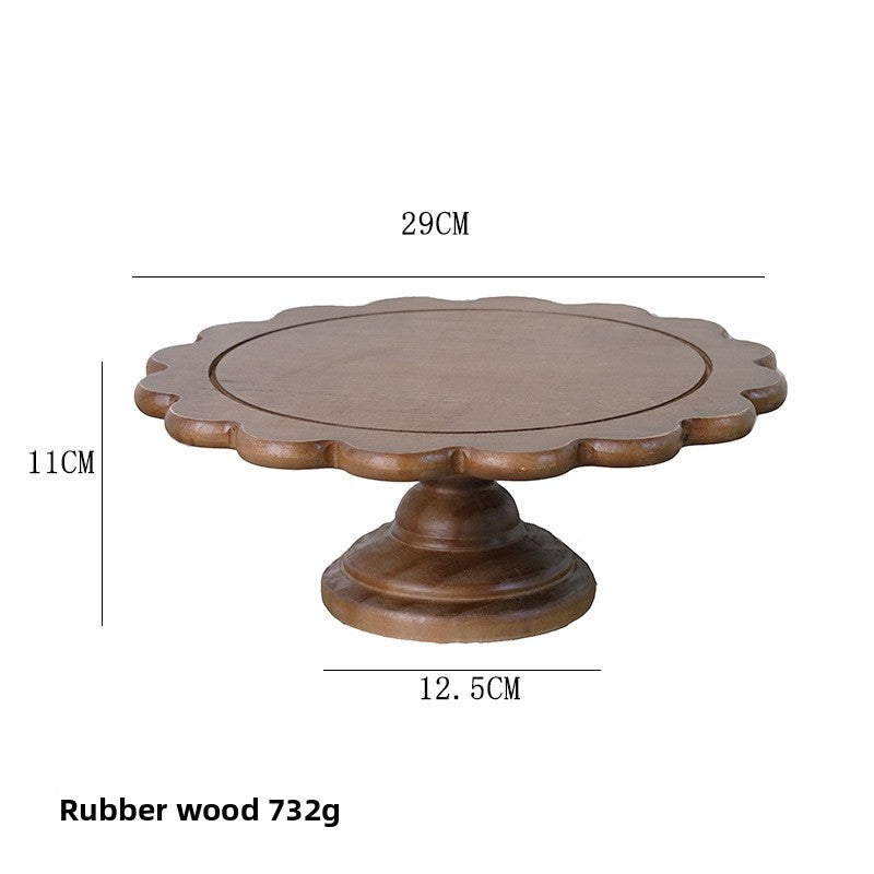 Wooden cake stand