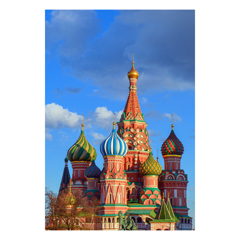 Red Palace Diamond Painting Wall Decor