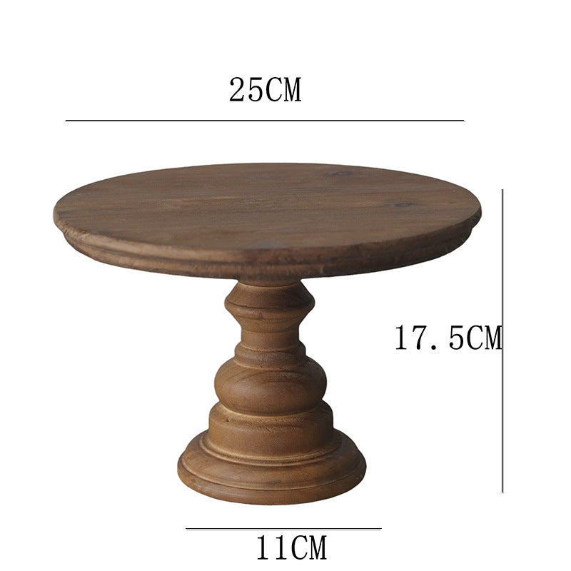 Wooden cake stand