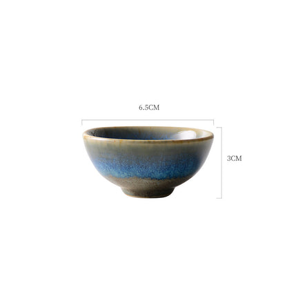 Japanese Ceramic Sake Set with Pot and Cups