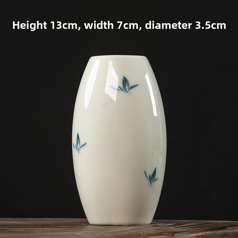 Butterfly Orchid Ceramic Vase