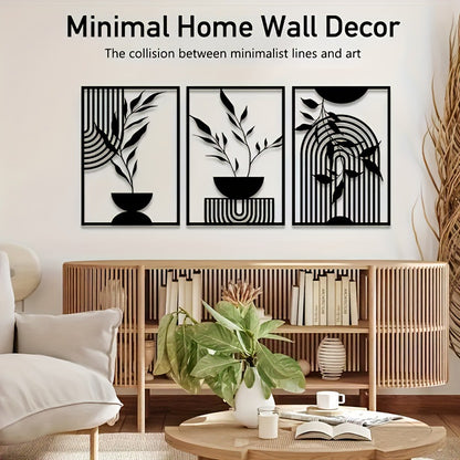 Metal Minimalist Abstract Wall Art Line Drawing Wall Decor