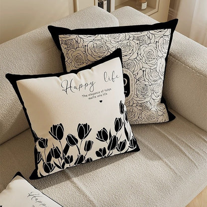 Short Velvet Pillow Case