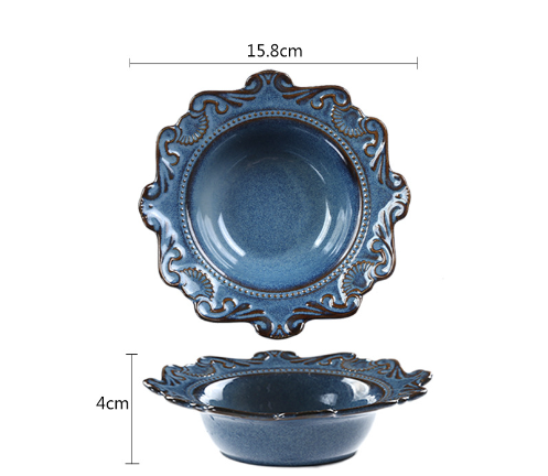 Creative Baroque European Tableware Set (Dinner Plates & Bowls)