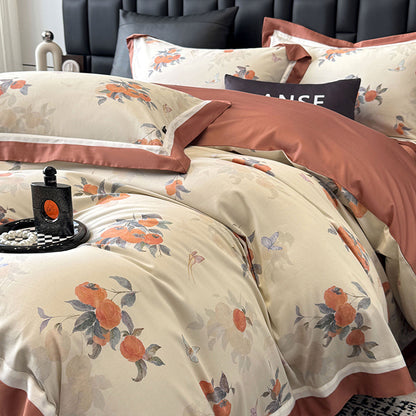 Premium Cotton Printed Four-Piece Bedding Set