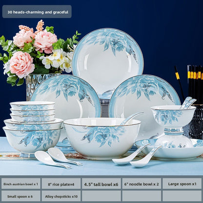 European Style Bone Bowl and Chopsticks Set