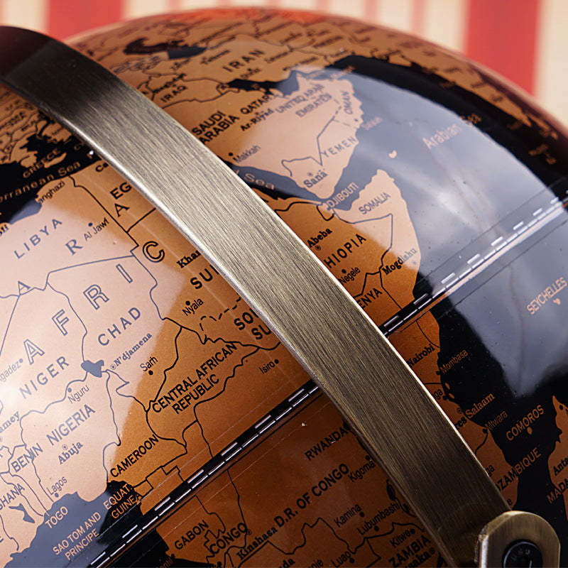 Luxury Metal Globe Desktop Decor