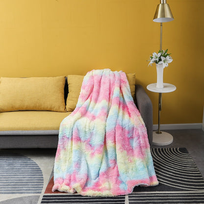Double-Layer Faux Fur Plush Blanket