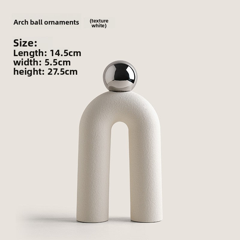 Modern Abstract Arch Ball Decor