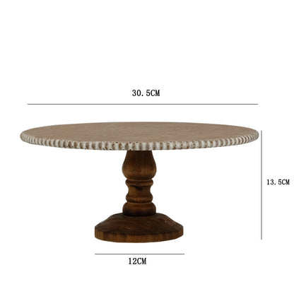 Wooden cake stand