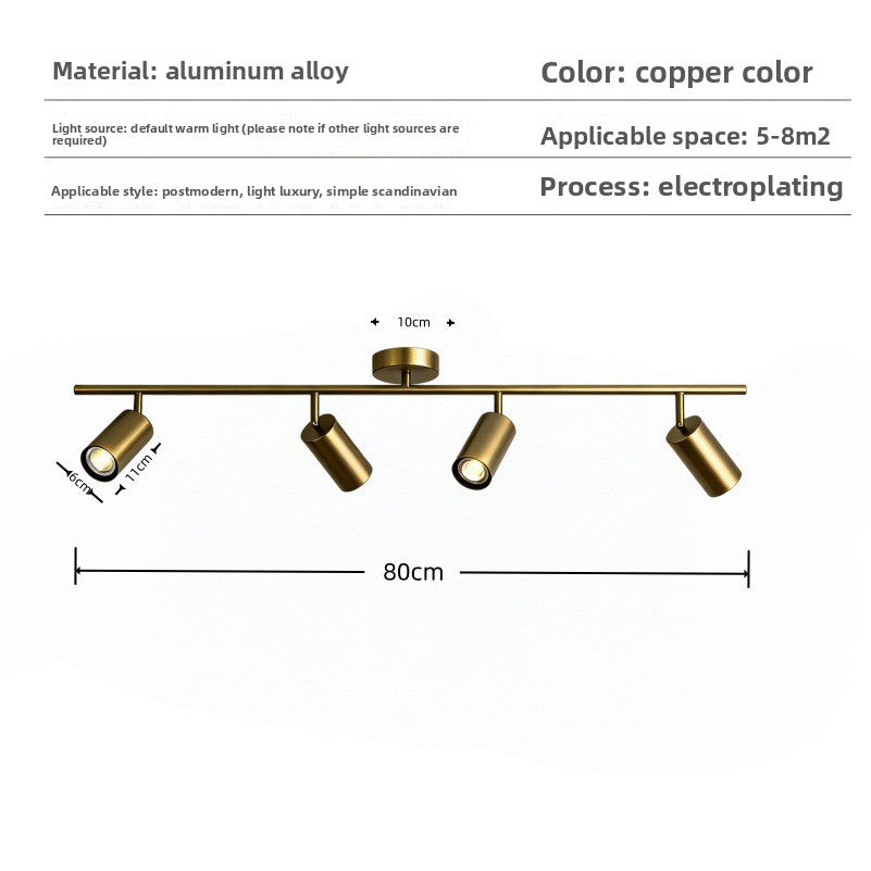 Gold LED Track Lighting System