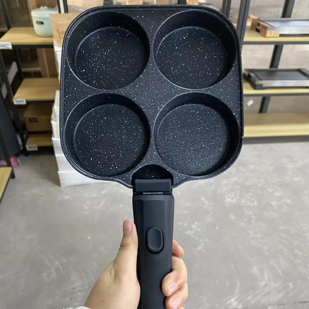 Detachable Four-Hole Egg Frying Pan