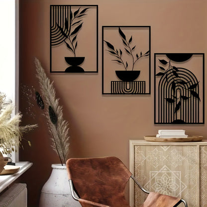 Metal Minimalist Abstract Wall Art Line Drawing Wall Decor