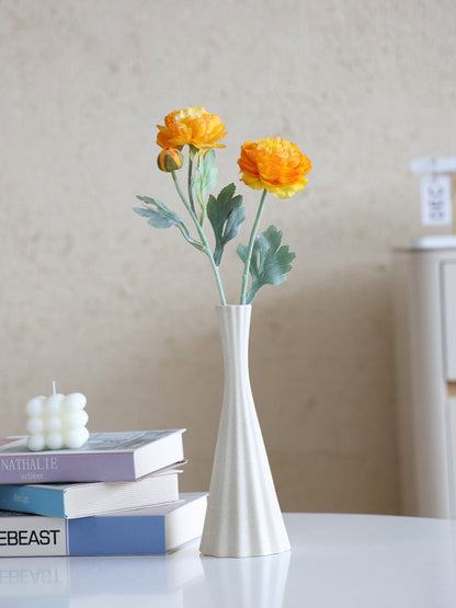 Ceramic Vase with Artificial Flowers for Home Decor