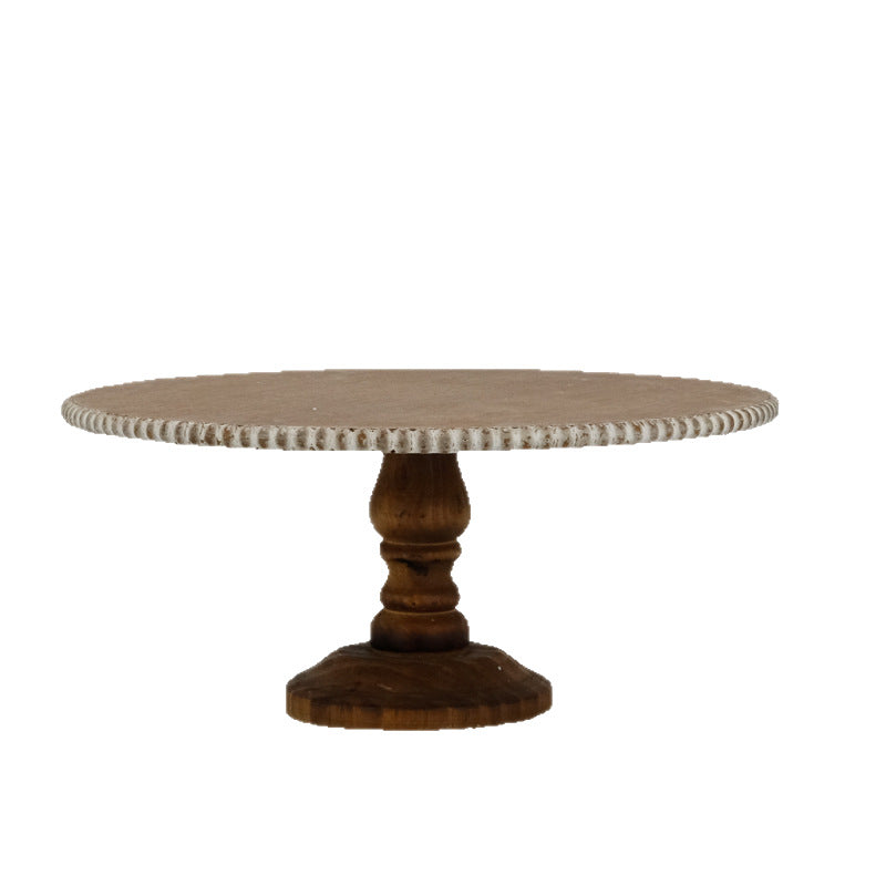 Wooden cake stand