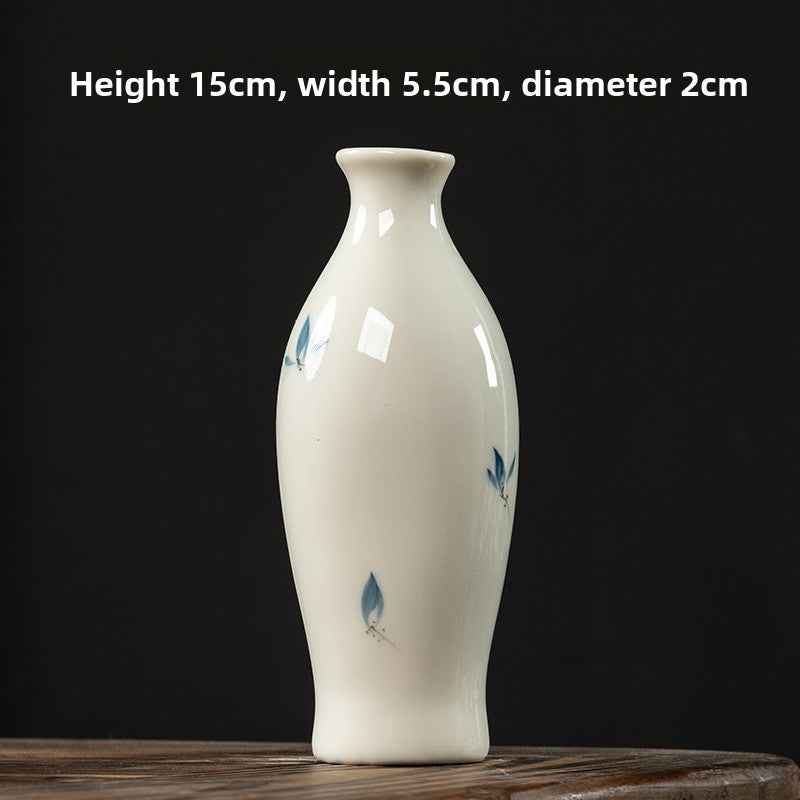 Butterfly Orchid Ceramic Vase