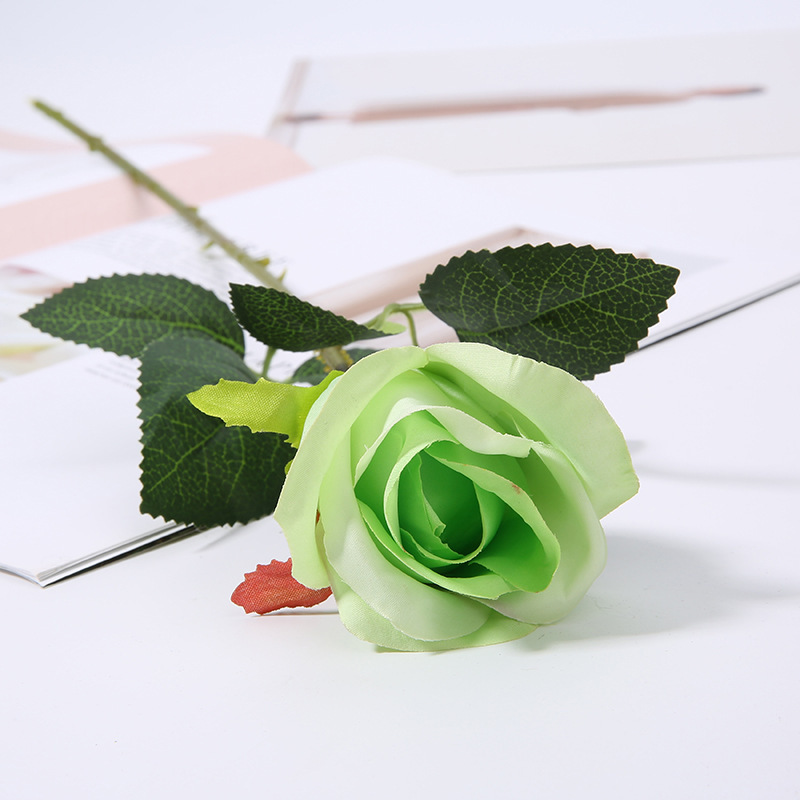 Flannel Rose Faux Flower Decor