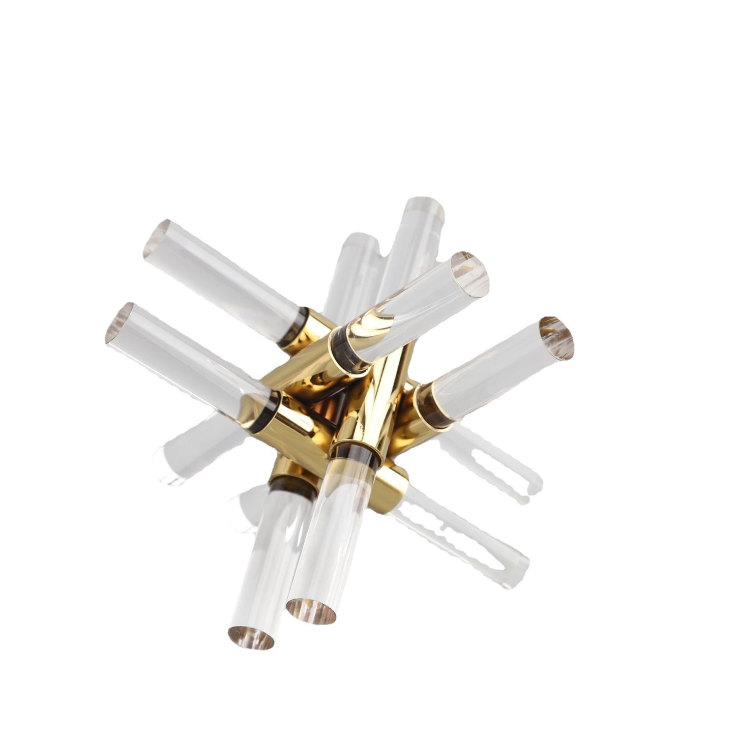 European Modern Acrylic Metal Cross Art Home Decor Ornament