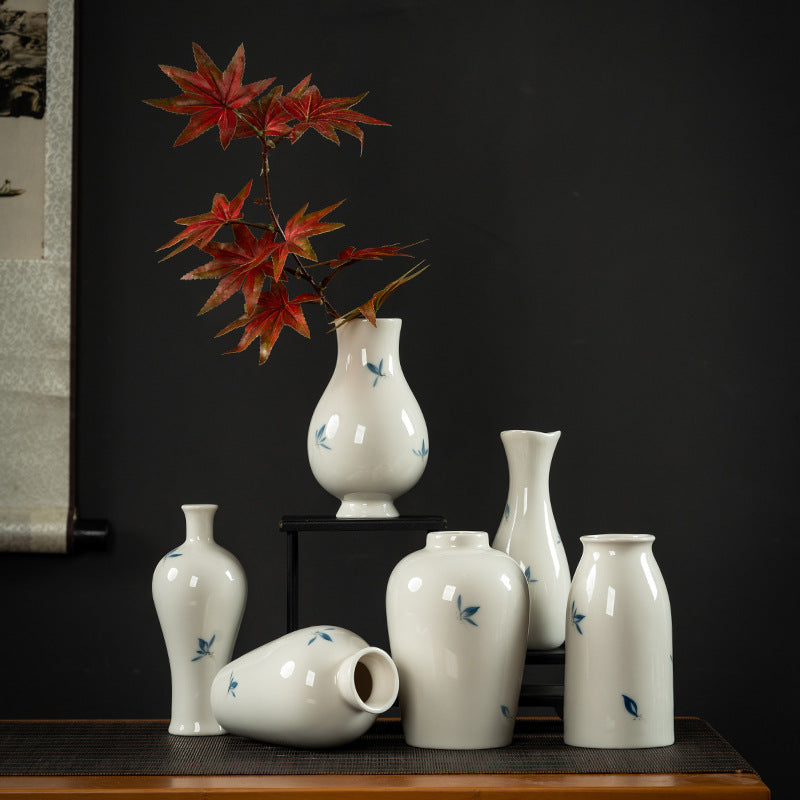 Butterfly Orchid Ceramic Vase