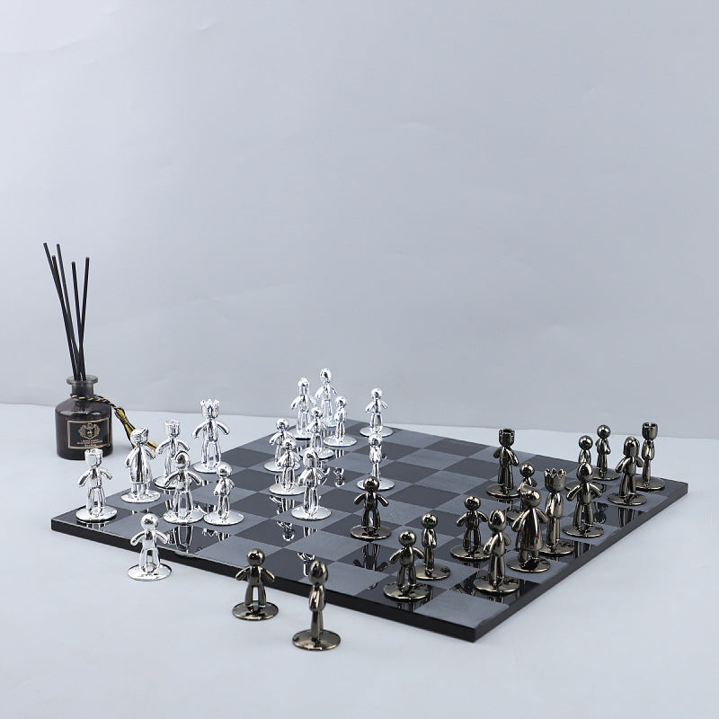 Crystal Chess Board Decor