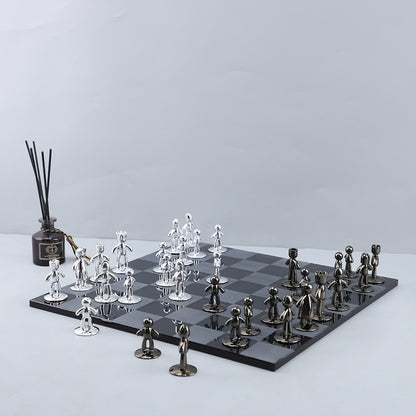 Crystal Chess Board Decor