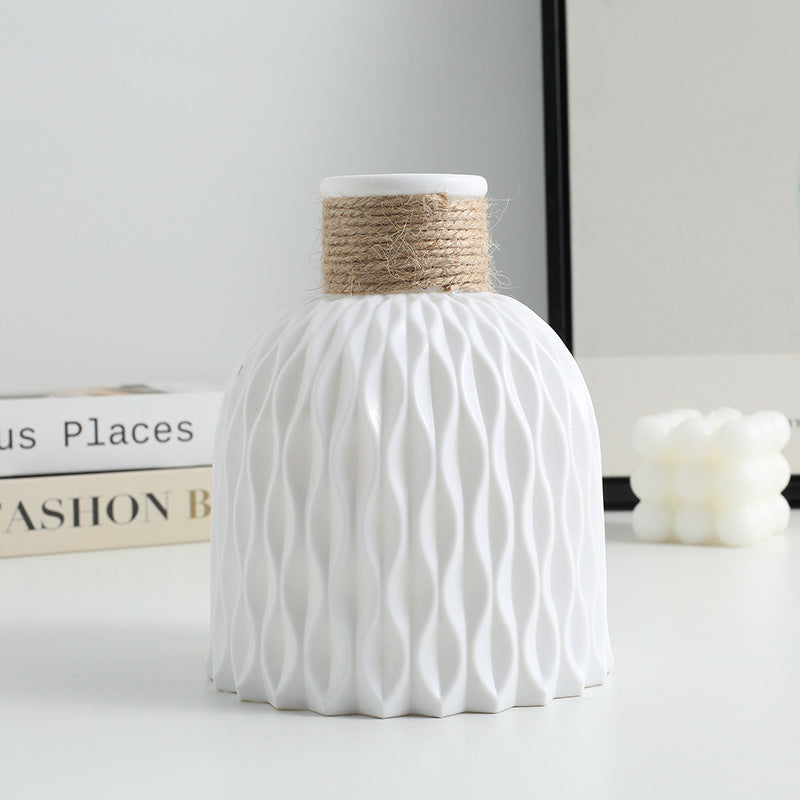 Plastic Origami Vase Desktop Decor