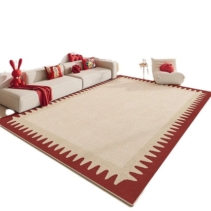 Red faux cashmere carpet for wedding and engagement