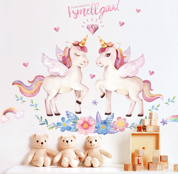 Dream Unicorn Wall Stickers for Kids' Room Decor