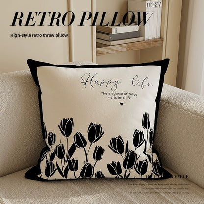 Short Velvet Pillow Case
