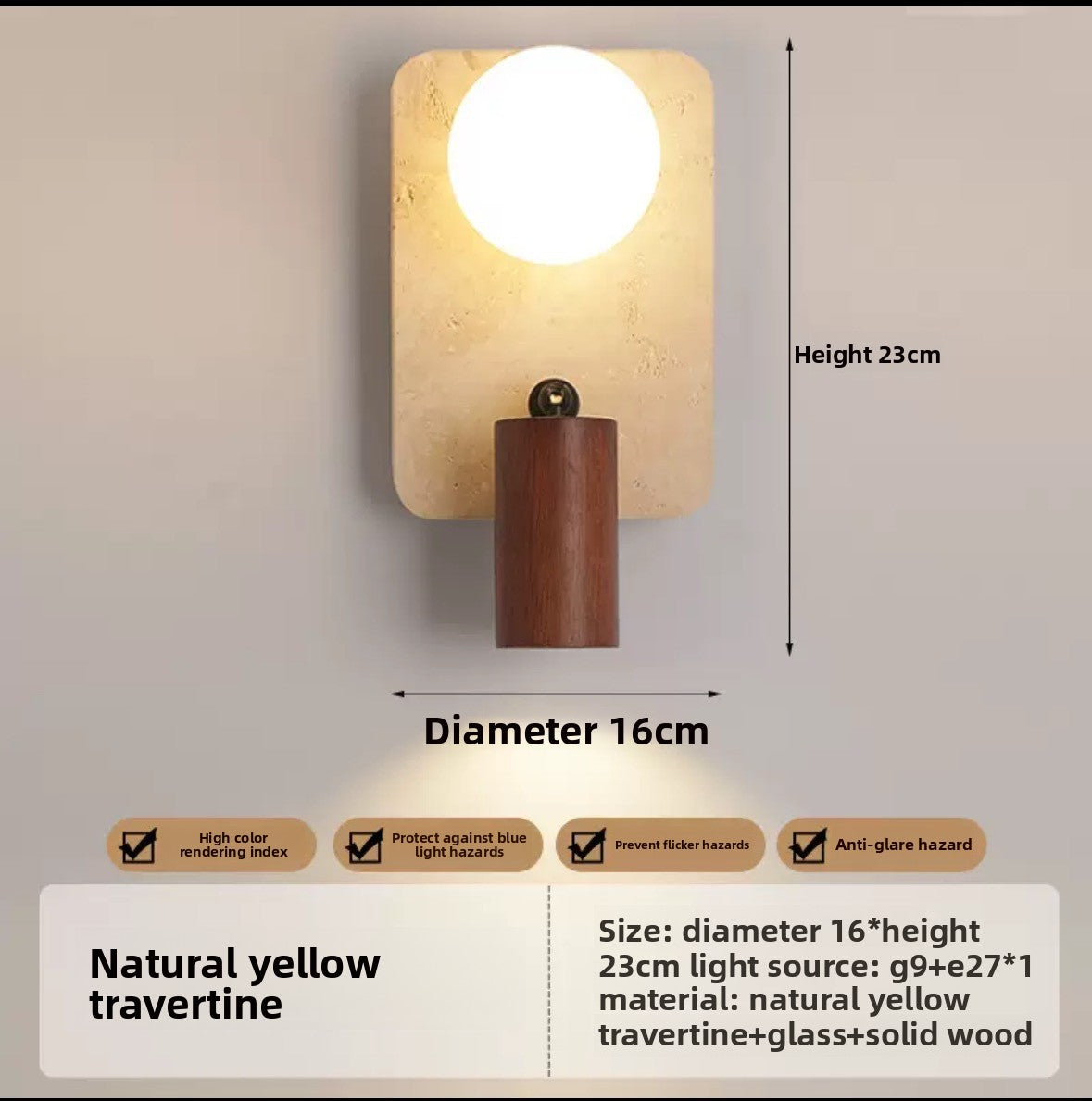 Wall Lamp with LED Lighting