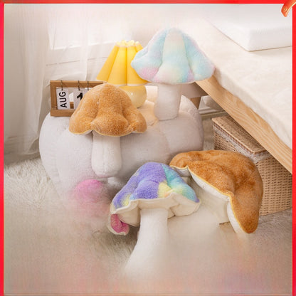 Cute Mushroom Plush Pillow for Kids Home Decor