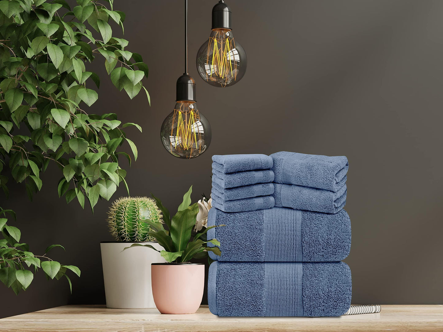Resort Collection Luxury Bath Towel Set of 8