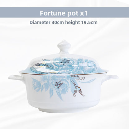 European Style Bone Bowl and Chopsticks Set