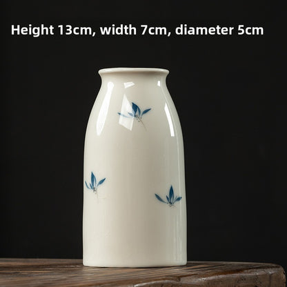 Butterfly Orchid Ceramic Vase
