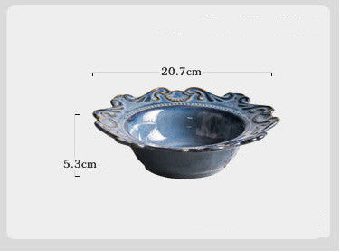 Creative Baroque European Tableware Set (Dinner Plates & Bowls)