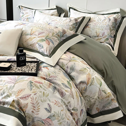 Premium Cotton Printed Four-Piece Bedding Set