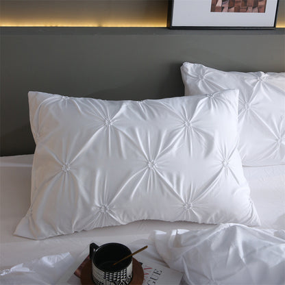 Embroidered Bedding Set Quilt Cover Pillowcase