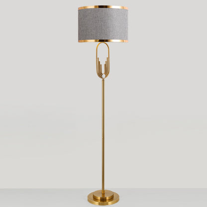 Modern Copper Floor Lamp with LED Lighting
