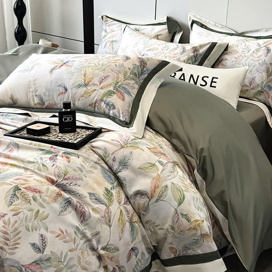 Premium Cotton Printed Four-Piece Bedding Set