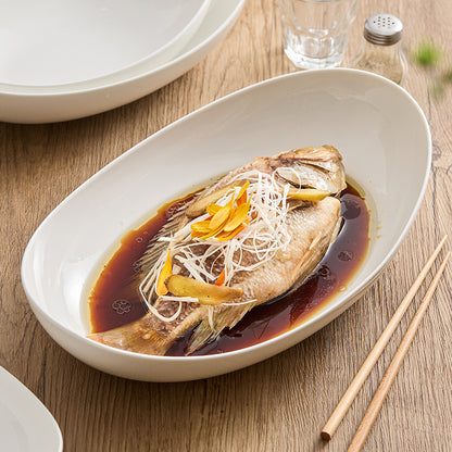 Oval Ceramic Serving Bowl