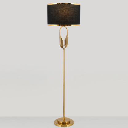 Modern Copper Floor Lamp with LED Lighting