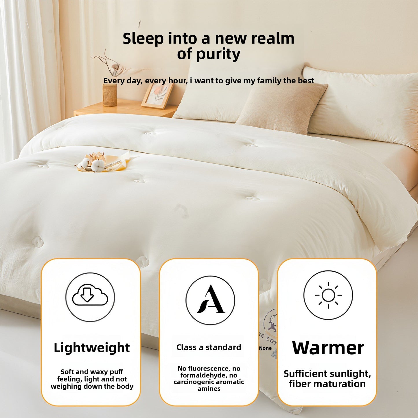 Pure Cotton Quilt All Seasons Warm Bedding