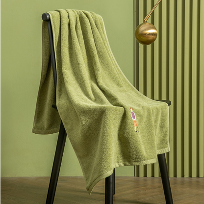 Thickened Cotton Towel Set with Bath Towel (2 Pieces)