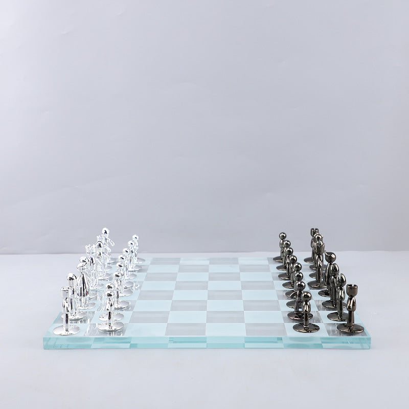 Crystal Chess Board Decor