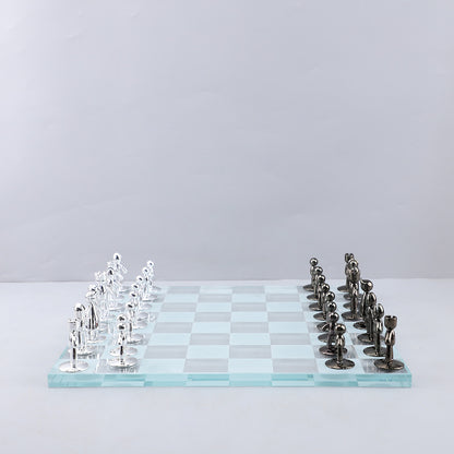Crystal Chess Board Decor