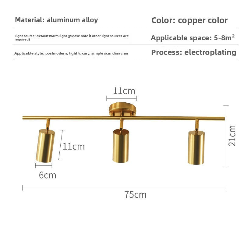 Gold LED Track Lighting System