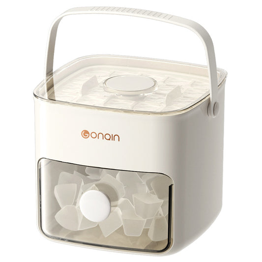 Portable ice container ice maker ice cube tray